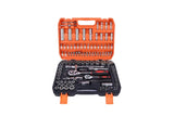 108pcs Tool Kits Socket Hand Set Ratchet Spanner 1/2"-1/4" Metric Wrench Driver