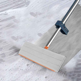 Microfibre Flat Mop & Folding Bucket 360 Rotating Floor Cleaning Mop w/ 5 Cloths