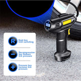 12V Air Compressor Pump Automatic Digital Car Tyre Inflators Handheld Cordless