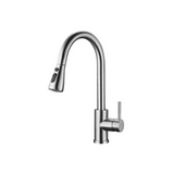 304 Stainless Steel Pull-out Kitchen Faucet Hot and Cold Universal Telescopic Sink Sink Sink Faucet