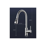 304 Stainless Steel Pull-out Kitchen Faucet Hot and Cold Universal Telescopic Sink Sink Sink Faucet