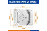 6 Inch Jockey Wheel Swing Up 1200LB Swivel Bracket for Trailer Caravan