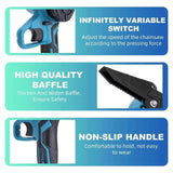 6" Chainsaw Cordless Battery Rechargeable Wood Cutter Saw Electric