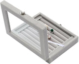 1pc Jewelry Storage Case Tray Holder Display Earring Ring Ornaments Organize