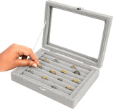 1pc Jewelry Storage Case Tray Holder Display Earring Ring Ornaments Organize