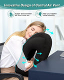 Inflatable Air Cushion Travel Pillow for Airplane Office Nap Rest Neck Head Chin