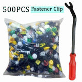 500pcs Auto Car Mixed Fastener Clip Bumper Fender Trim Plastic Rivet Door Panel Car Mixed Rivets