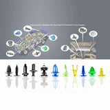 500pcs Auto Car Mixed Fastener Clip Bumper Fender Trim Plastic Rivet Door Panel Car Mixed Rivets