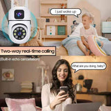Two-Way HD Wireless Camera 2MP/4MP Dual Lens Camera Indoor Surveillance Camera