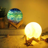 DIY Painting 3D Moon Lamp Art and Craft for Children 1PC