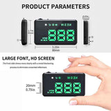 HD Head-Up Display Car Speedometer - Universal Fit for All Vehicles, Compass Guidance, Smart Over-speed Alerts