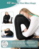 Inflatable Air Cushion Travel Pillow for Airplane Office Nap Rest Neck Head Chin