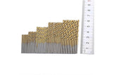 50pcs Titanium Coated Precision HSS Drill Bit Set for Metal Wood