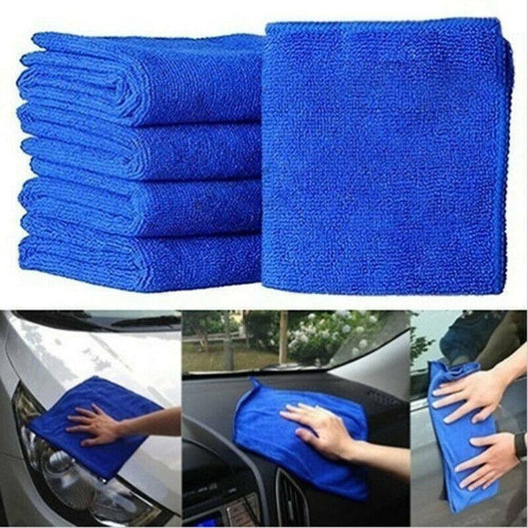50PCS Soft Microfibre Cloths Kit Car Cleaning Cloth Towel Washing Duster