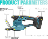 2 in 1 Cordless Hedge Trimmer Grass Shear Handheld Grass Cutter Electric Shrub Trimmer Fit for Makita 18V Battery