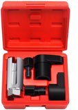 5pcs O2 Oxygen Sensor Socket Wrench Set - 3/8" & 1/2" Drive 7/8" (22mm) Sockets with Durable Red Case - Professional Oxygen Sensor Removal Tool Kit for Cars, Trucks & SUVs