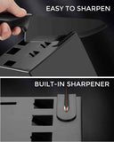 4-Piece Knife Set Kitchen Knife Set with Solid Wood Knife Base Storage Kitchen Combination Complete Block Sets