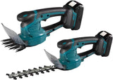 2 in 1 Cordless Hedge Trimmer Grass Shear Handheld Grass Cutter Electric Shrub Trimmer Fit for Makita 18V Battery