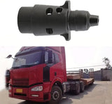 2V 7-Way Round European Trailer Plug –Towing Connector with High Conductivity Copper Contacts