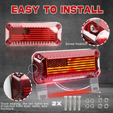 57 LED RV Camper Trailer Tail Lights With Running/Turn Signal/Brake/Stop