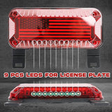 57 LED RV Camper Trailer Tail Lights With Running/Turn Signal/Brake/Stop