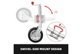 10 Inch Jockey Wheel Swing Up 1000kg Rubber Wheel for Caravan Trailer