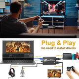 LEDON 4K Video Capture Card 1080P 60fps HD Camera Recording HDMI to USB 3.0 Live Game