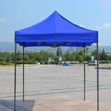 3x3m Outdoor Retractable Sunshade Awning - 2m Height Oxford Cloth Tent for Night Market Stalls