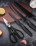 4-Piece Knife Set Kitchen Knife Set with Solid Wood Knife Base Storage Kitchen Combination Complete Block Sets