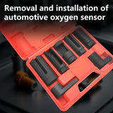 7pc Oxygen Sensor Socket Kit - Universal O2 Sensor Removal Tool Set (22mm/7/8", 27mm, 29mm) for Cars, Trucks & SUVs - Professional Grade O2 Sensor Wrench Set