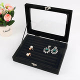 1pc Jewelry Storage Case Tray Holder Display Earring Ring Ornaments Organize