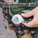 7.5L Folding Water Storage Bag – Large Capacity Portable Water Container with Valve for Camping, Hiking