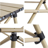 Aluminum Alloy Camping Table Extended Version 95CM Outdoor Lift Folding Table Portable Rollable Foldable Portable Picnic Tables Outdoor Egg Roll Tactical Table Barbecue Table