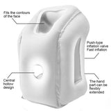 Inflatable Air Cushion Travel Pillow for Airplane Office Nap Rest Neck Head Chin