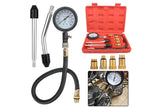 Gasoline Engine Compression Tester with M10 M12 M14 M18 Adapters