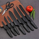 4-Piece Knife Set Kitchen Knife Set with Solid Wood Knife Base Storage Kitchen Combination Complete Block Sets