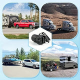 7-Way Round to 4/5 Pin Flat Trailer Adapter Plug – Heavy Duty 12V Tow Car Trailer Converter for Trucks, RVs, Trailers