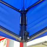 3x3m Outdoor Retractable Sunshade Awning - 2m Height Oxford Cloth Tent for Night Market Stalls