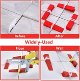 Reusable Tile Leveling System Wedges for (1/8,1/16,1/32) Inch Spacersand Tile Leveling System Kit