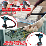 2 Battery Cordless Dust Blower Inflator Vacuum Function Multifunction For Makita Battery