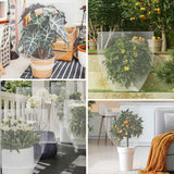 4 Pack Garden Plant Netting Covers Bags with Drawstring Plant Protection Covers Bags