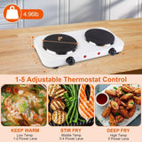 Double Hot Plate Electric Cooker Portable Table Top Hob 2000W