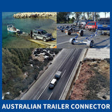 Trailer Plug Connector – Heavy Duty RV & Trailer Wiring Harness – Weatherproof Plastic Housing with High-Conductivity Copper Terminals – Compatible with 7-Pin Trailer Sockets