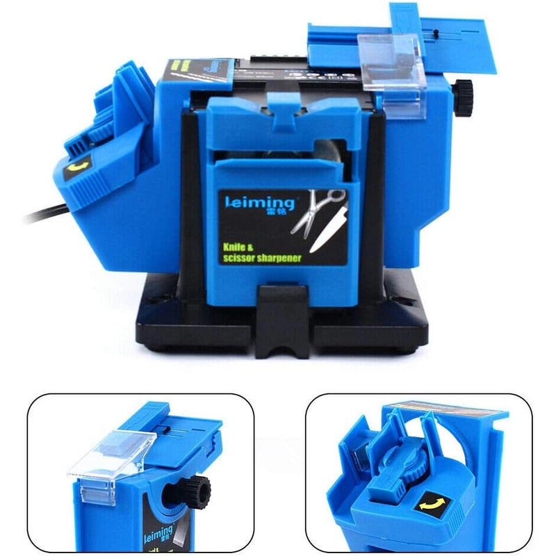 96W ELECTRIC MULTI TOOL SHARPENER DRILL BIT 13MM KNIFE SCISSOR 2XGRIND