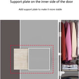 Canvas Wardrobe Portable Wardrobe Easy-to-Assemble Durable Bold Reinforcement Double Door Type Strong Magnetism