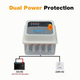 12/24 Egg Incubator Fully Automatic Digital Led Turning Chicken Eggs Poultry