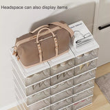 Shoe Box Storage Case Clear Boxes Foldable Stackable Transparent Organizer