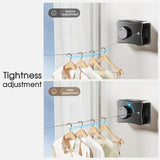 Retractable Wall Mounted Invisible Washing Clothes Lines Dry Rack Laundry Indoor