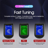 Tuner Guitar Violin Ukelele Bass Tuner Multifunction LCD Electronic Clip Digital
