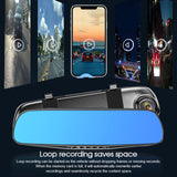 4.3" 1080P Dual Lens Car Auto DVR Dash Cam Video Camera Recorder Rearview Mirror